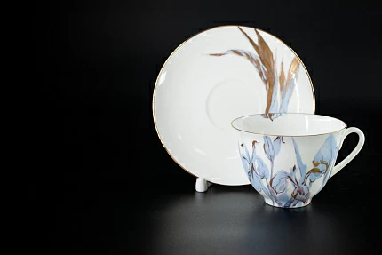 Чашка с блюдцем Любимые Цветы Модерна 4, на форме Весенняя, арт 61.21003.00.1