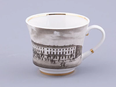 Чашка с блюдцем чайная, форма Банкетная, рисунок Великолепный Невский Малая Конюшенная, арт. 81.32686.00.1 Чашка с блюдцем чайная, форма Банкетная, рисунок Великолепный Невский Малая Конюшенная, арт. 81.32686.00.1