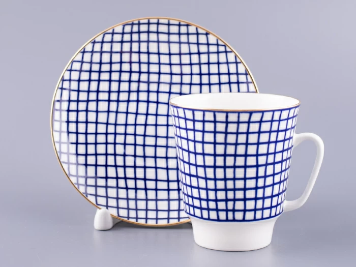 Чашка с блюдцем 165 мл форма Майская рисунок Tweed, арт. 81.27368.00.1, 