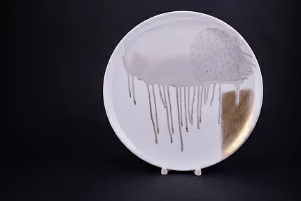 Декоративная тарелка 275 мм Ещё один февраль на форме Эллипс, арт 60.21733.00.1