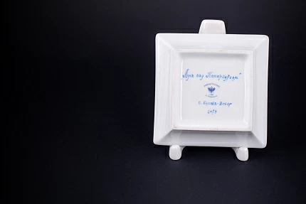 Подставка для мелочи малого размера, форма Европейская, Луна над Петербургом, арт 60.10555.00.1