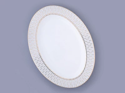 Блюдо овальное 355 мм форма Премиум рисунок Саламандра Грей арт. 80.44702.00.1