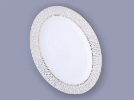 Блюдо овальное 355 мм форма Премиум рисунок Саламандра Грей арт. 80.44702.00.1, 