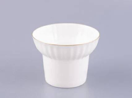 Чашка с блюдцем кофейная 155 мл форма Волна рисунок Золотой кантик арт. 81.13549.00.1, 