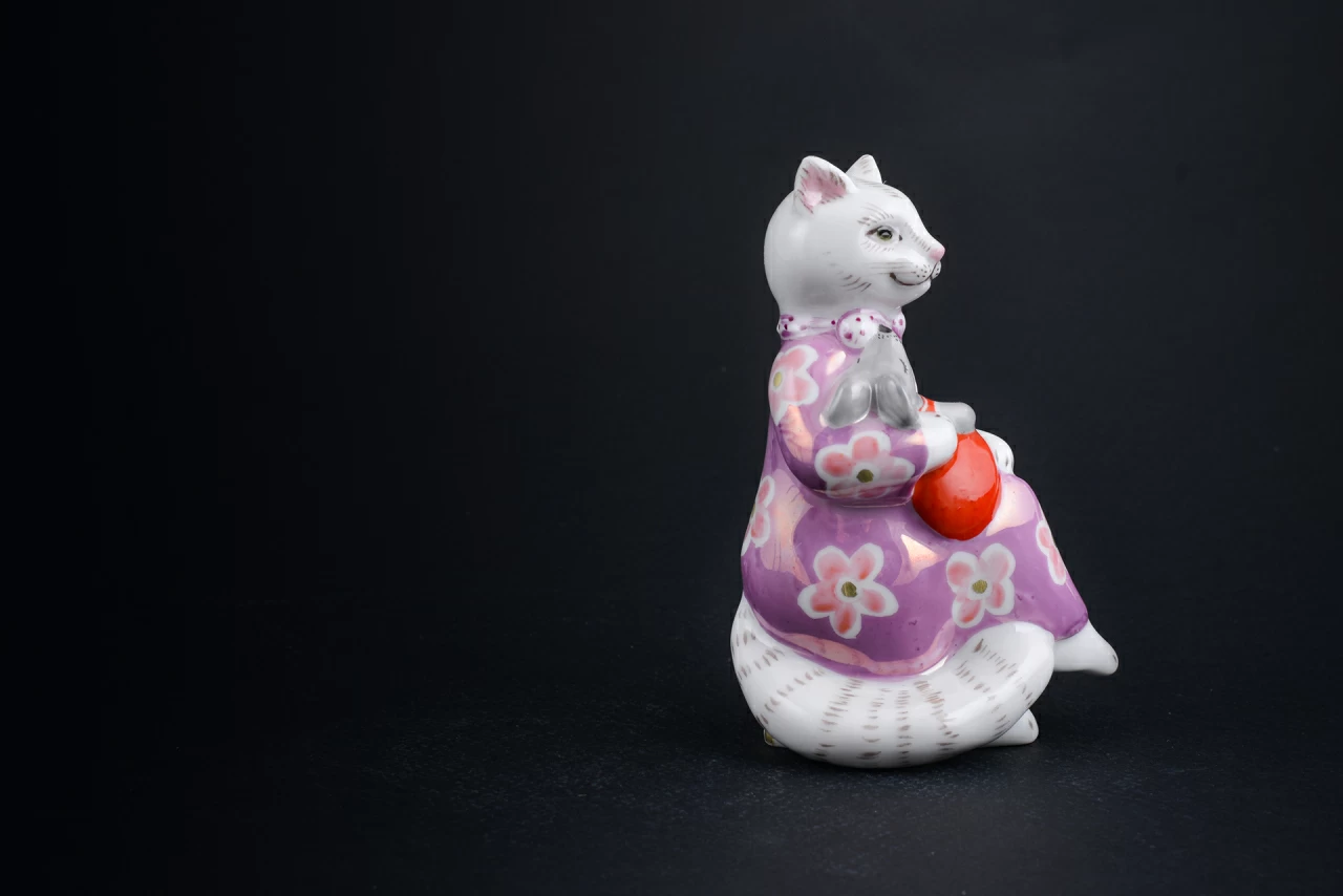 Скульптура Колыбельная, Кошка-нянька. Капуста, арт 62.21241.00.1, 