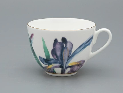 Чашка с блюдцем L’Art des Fleurs в подарочной упаковке, форма Весенняя 2, рисунок Аметистовое пламя, арт 81.33403.00.1 Чашка с блюдцем L’Art des Fleurs в подарочной упаковке, форма Весенняя 2, рисунок Аметистовое пламя, арт 81.33403.00.1