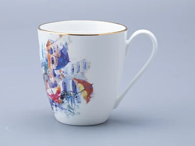 Бокал форма Вариации 450 мл рисунок Летающие зонтики, арт 80.70029.00.1