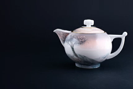 Заварочный Чайник Зима в деревне 2 на форме Кострома арт 40.03497.00.1