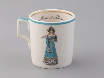 Чашка с блюдцем чайная 220 мл форма Гербовая рисунок Modes de Paris 1823 арт. 81.25412.00.1 Чашка с блюдцем чайная 220 мл форма Гербовая рисунок Modes de Paris 1823 арт. 81.25412.00.1