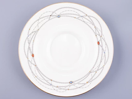 Чашка с блюдцем чайная форма Айседора рисунок Волшебное лебединое озеро - 2 арт. 81.26472.00.1, 