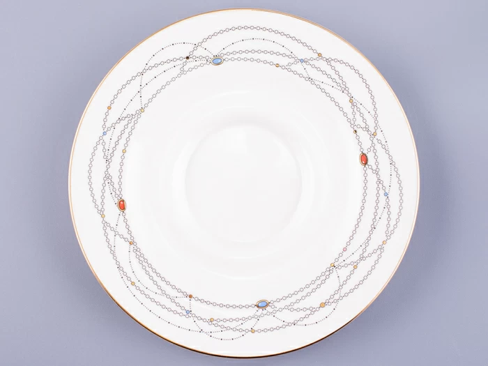 Чашка с блюдцем чайная форма Айседора рисунок Волшебное лебединое озеро - 2 арт. 81.26472.00.1, 