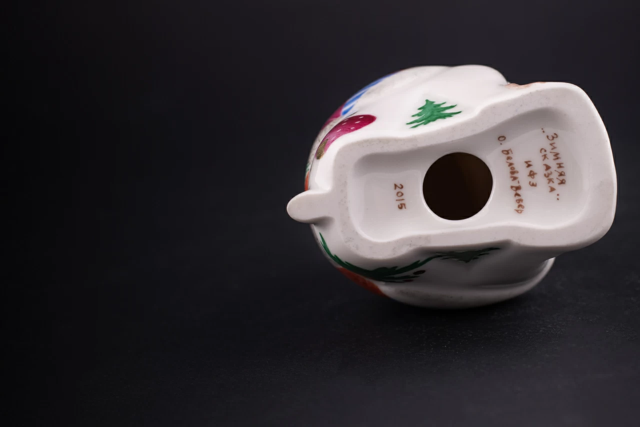 Скульптура Павиан с детенышем, рисунок Зимняя сказка, арт 62.09299.00.1, 