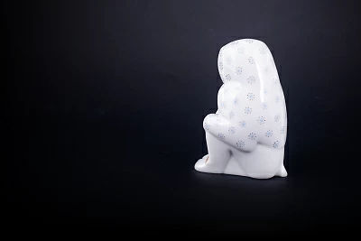 Скульптура Павиан с детенышем, Снежинки, арт 62.08841.00.1