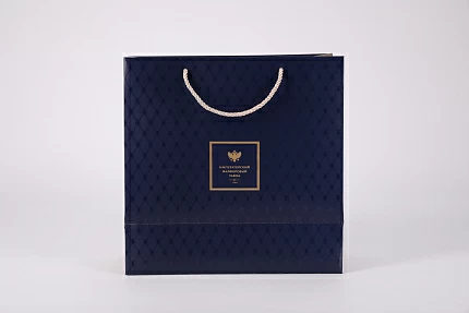 Подарочный пакет малый 300х140х300 мм Синий арт. 14.20024.02