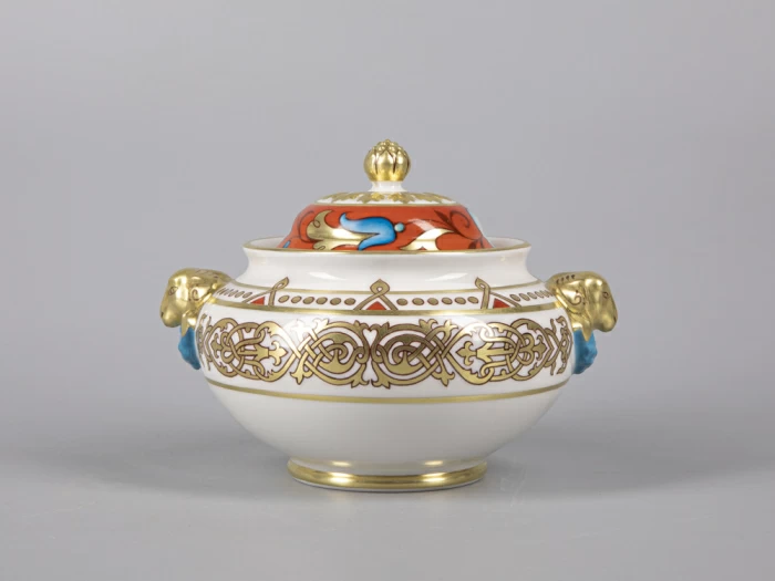 Сервиз чайный форма Александр III рисунок Русский, 6 персон 15 предметов арт. 81.30144.00.1,  Сервиз чайный форма Александр III рисунок Русский, 6 персон 15 предметов арт. 81.30144.00.1,