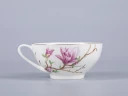 Чашка с блюдцем чайная 300мл, форма Купольная, рисунок Магнолия, арт 81.29660.00.1, 