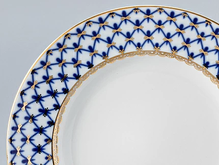 Тарелка мелкая 180 Гладкая Кобальтовая сетка арт. 80.08689.00.1 Тарелка мелкая 180 Гладкая Кобальтовая сетка арт. 80.08689.00.1