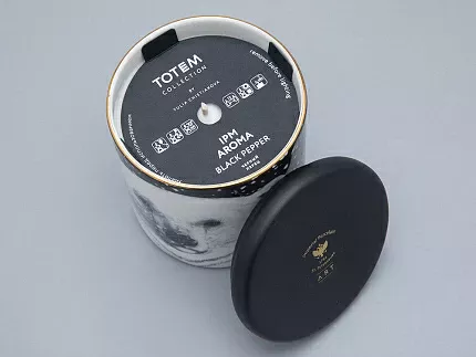 Свеча ароматическая в подарочной упаковке, рисунок Тотем. Медведь аромат Черный перец арт. 81.31597.00.1