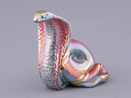 Скульптура форма Кобра, большой размер, в подарочной упаковке, рисунок Восход, арт. 81.32813.00.1 Скульптура форма Кобра, большой размер, в подарочной упаковке, рисунок Восход, арт. 81.32813.00.1