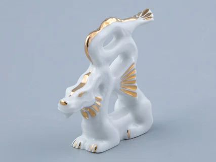 Скульптура Дракон изящный N2 Золотой арт. 82.45133.00.1, 