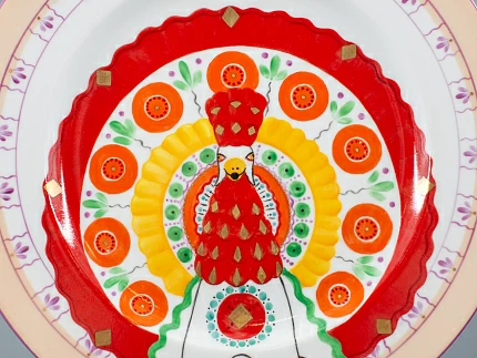 Декоративная тарелка 265 мм, форма Mazarin, рисунок Жар птица, арт 80.86742.00.1 Декоративная тарелка 265 мм, форма Mazarin, рисунок Жар птица, арт 80.86742.00.1