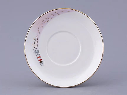 Чашка с блюдцем форма Майская рисунок Спасская башня, арт. 81.32626.00.1 Чашка с блюдцем форма Майская рисунок Спасская башня, арт. 81.32626.00.1