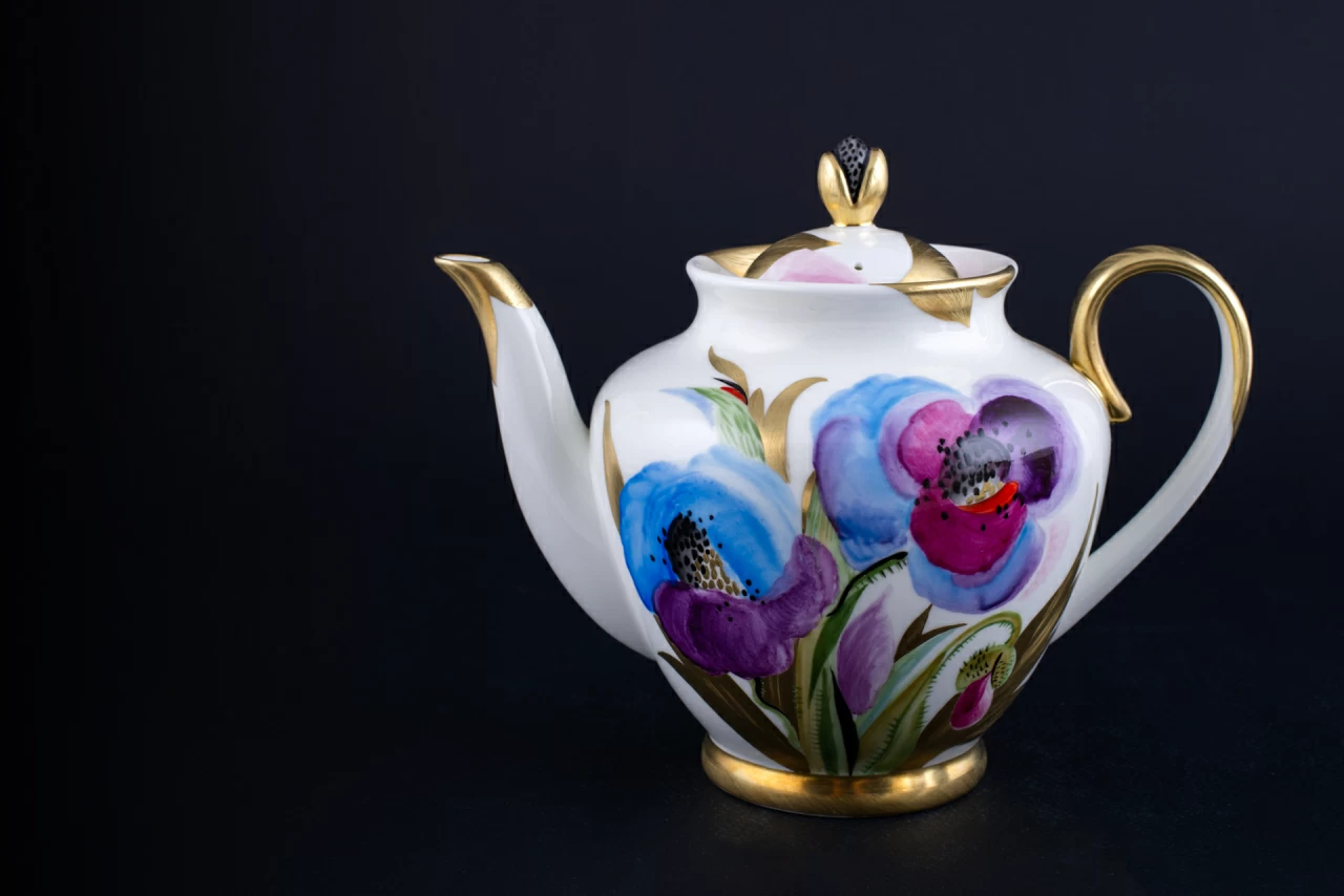 Сервиз чайный Маковый Цветок на форме Весенняя, арт 61.20970.00.1, 