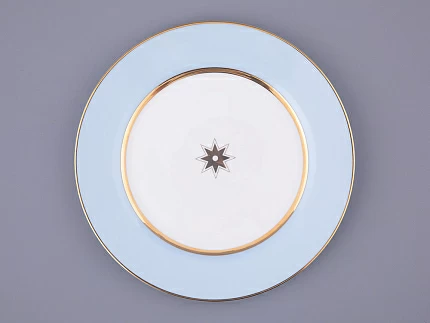 Тарелка плоская 200 мм форма Стандартная 2 рисунок Азур Голубой арт. 80.49065.00.1