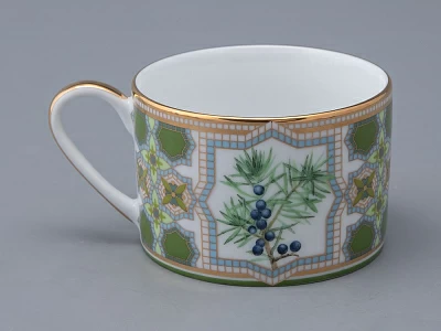 Чашка с блюдцем 250 мл в подарочной упаковке форма Соло рисунок Можжевельник ароматный, арт. 81.33953.00.1 Чашка с блюдцем 250 мл в подарочной упаковке форма Соло рисунок Можжевельник ароматный, арт. 81.33953.00.1