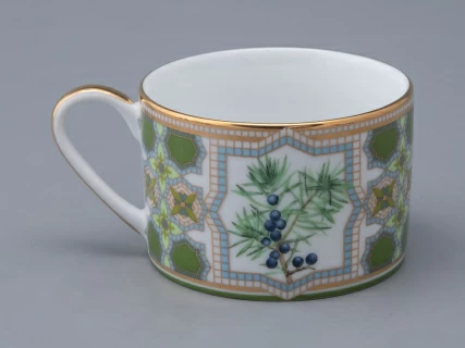 Чашка с блюдцем 250 мл в подарочной упаковке форма Соло рисунок Можжевельник ароматный, арт. 81.33953.00.1, 