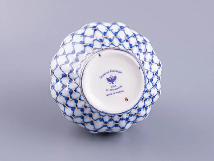 Ваза для цветов Тюльпан Кобальтовая сетка арт. 80.04257.00.1