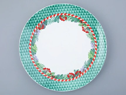 Тарелка форма Восточная рисунок Зимняя история 270 мм. арт. 80.45168.00.1