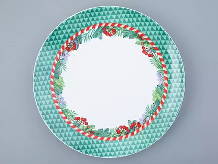 Тарелка форма Восточная рисунок Зимняя история 270 мм. арт. 80.45168.00.1