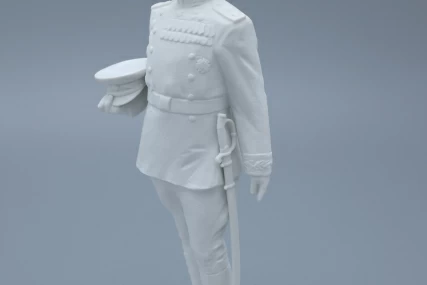 Скульптура Маршал Говоров Л.А., в подарочной упаковке, Белый бисквит, арт. 81.34246.00.1, 