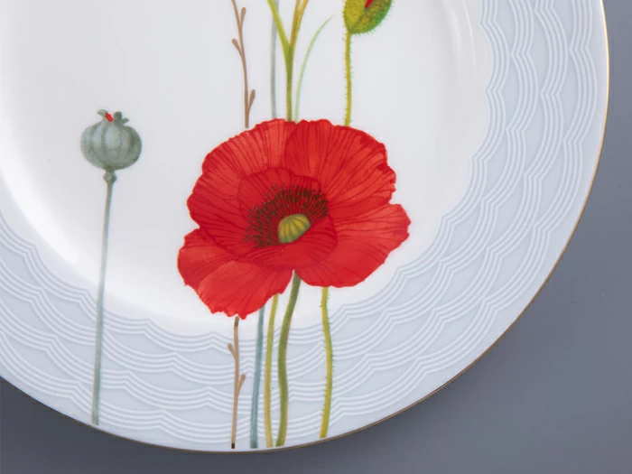 Сервиз столовый форма Премиум рисунок Маки на 6 персон 18 предметов, арт. 81.34142.00.1,  Сервиз столовый форма Премиум рисунок Маки на 6 персон 18 предметов, арт. 81.34142.00.1,