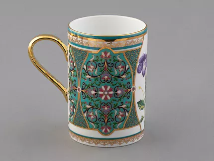 Бокал 400 мл в подарочной упаковке, форма Соло, рисунок Фиалка надрезанная, арт. 81.32711.00.1