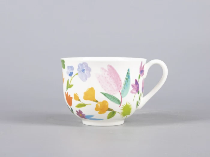 Чашка с блюдцем чайная 345 мл форма Ландыш рисунок Primavera арт. 81.30808.00.1, 