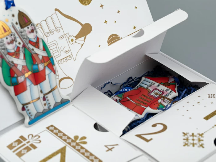 Подарочный набор Елочные игрушки Сказка Щелкунчик 5 шт. арт. 81.31124.00.1, 