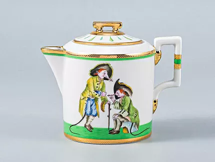 Сервиз чайный форма Гербовая рисунок Крысята-воришки, 2 персоны 7 предметов, арт. 81.16587.00.1