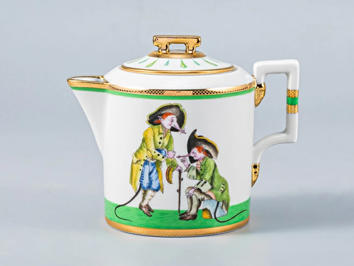 Сервиз чайный форма Гербовая рисунок Крысята-воришки, 2 персоны 7 предметов, арт. 81.16587.00.1, 