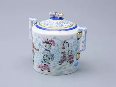 Сервиз чайный форма Гербовая рисунок Зимние забавы, 4 персоны 10 предметов арт. 81.20899.00.1