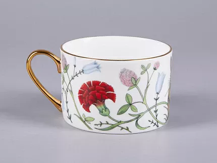 Чашка с блюдцем 250 мл форма Идиллия рисунок Сад Алисы арт. 81.30747.00.1