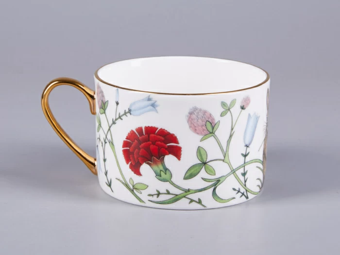 Чашка с блюдцем 250 мл форма Идиллия рисунок Сад Алисы арт. 81.30747.00.1, 