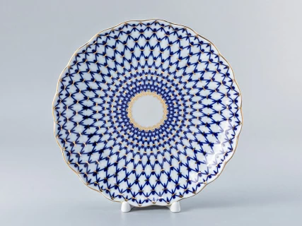 Сухарница,  215 мм, форма Тюльпан, рисунок Кобальтовая сетка арт. 80.00236.00.1, 