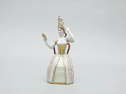 Скульптура Дама с зеркалом Петровская Ассамблея арт. 82.51220.00.1 Скульптура Дама с зеркалом Петровская Ассамблея арт. 82.51220.00.1