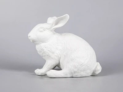 Скульптура Кролик домашний Белый арт. 82.69811.00.1