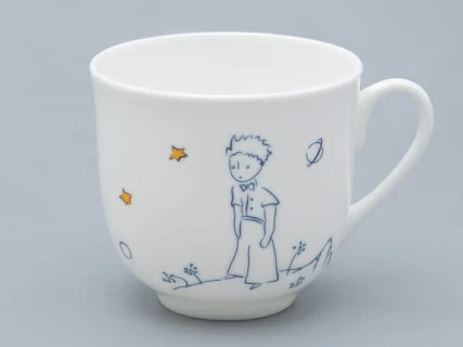 Подарочный набор Чашка с блюдцем, форма Ландыш рисунок Маленький Принц и Роза, арт. 81.27751.00.5, 