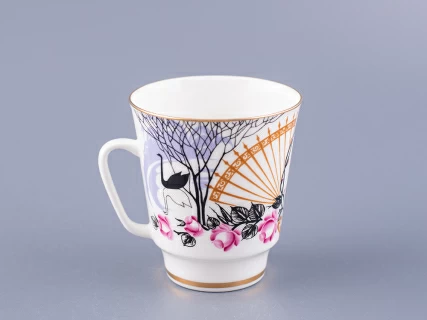 Чашка с блюдцем кофейная 160 мл.,  форма Майская, рисунок Посвящение Анне Андреевне арт. 81.10583.00.1, 