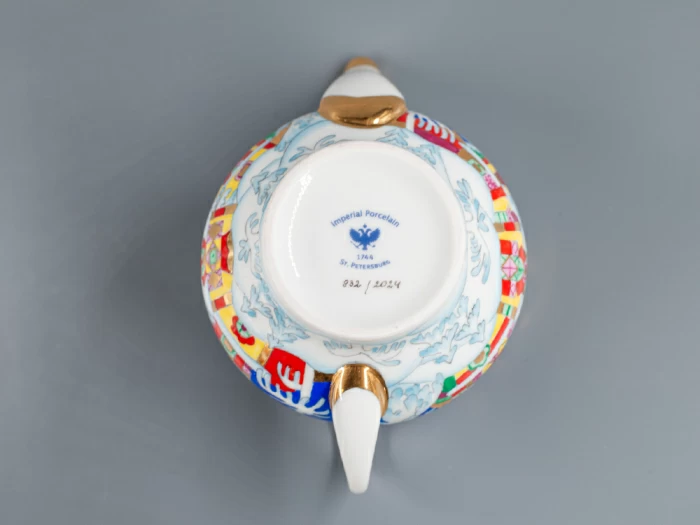 Комплект чайников форма Новгородский рисунок Зимняя сказка арт. 81.13998.00.1, 