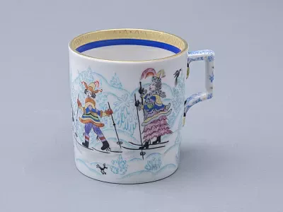 Сервиз чайный форма Гербовая рисунок Зимние забавы, 4 персоны 10 предметов арт. 81.20899.00.1